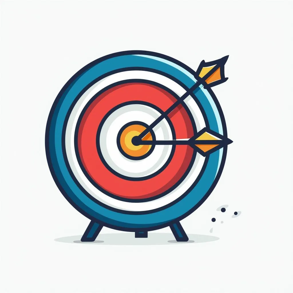 Icon representing goal setting
